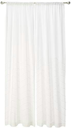 Lush Decor 95" x 40" Chenille Chevron Window Curtain Panel Pair: $42.99 Lush Decor 95" x 40" Chenille Chevron Window Curtain Panel Pair: $42.99