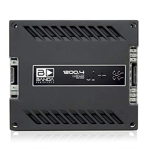 Banda 1,200W 4-Channel Class D Vehicle Audio Amplifier: $231