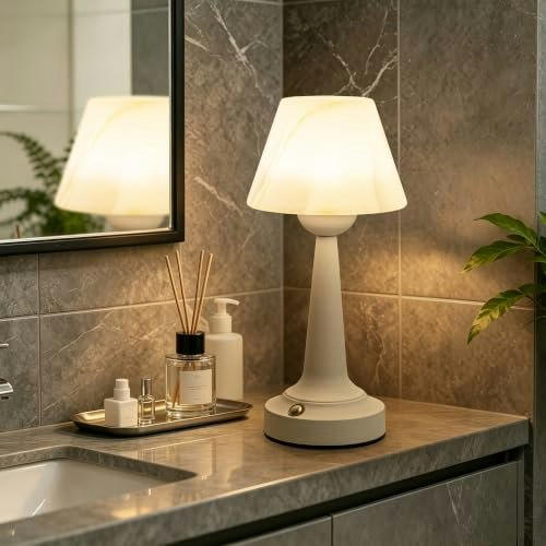 Waterproof Rechargeable Cordless Bathroom Lamp: $14.99