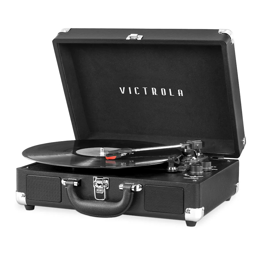 Victrola Bluetooth Stereo Turntable w/ Built-In Speakers: $50