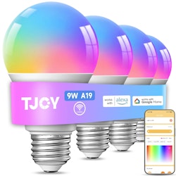 TJOY Smart Light Bulbs 4-Pack for $18 + free shipping