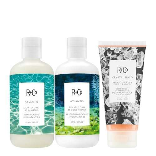 R+Co Crystal Halo Scalp Scrub and Atlantis Shampoo & Conditioner Set: $76.80 R+Co Crystal Halo Scalp Scrub and Atlantis Shampoo & Conditioner Set: $76.80