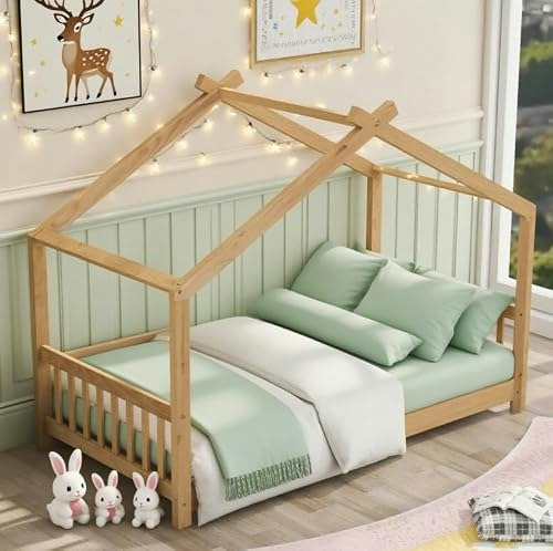 Bellemave Twin Montessori House Floor Bed: $223.07 Bellemave Twin Montessori House Floor Bed: $223.07