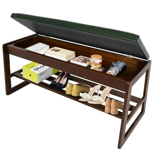 Fahkns 39.4-inch 2-Tier Shoe Rack Bench with Flip-Top Storage: $50.01 Fahkns 39.4-inch 2-Tier Shoe Rack Bench with Flip-Top Storage: $50.01