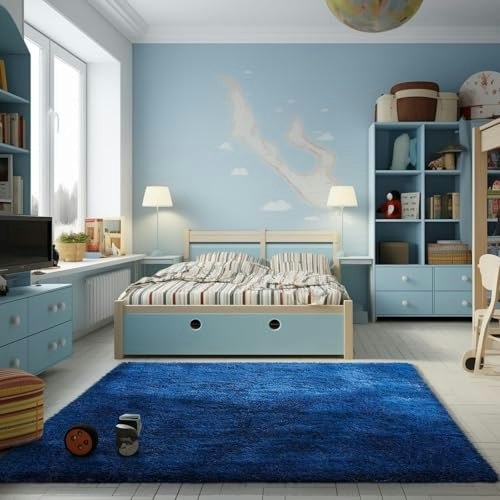 Ophanie 4x6-Foot Blue Area Rug: $29.99 Ophanie 4x6-Foot Blue Area Rug: $29.99