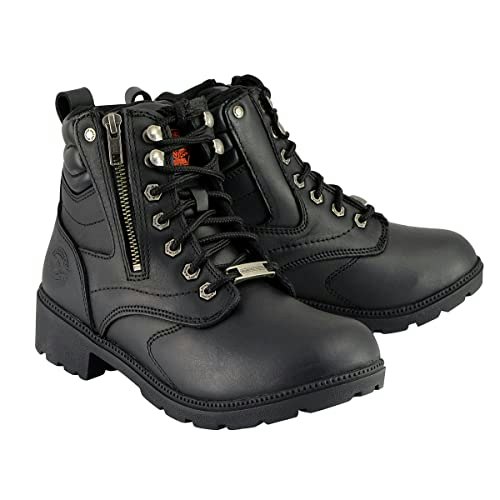Milwaukee Leather Women's Lace-Up Motorcycle Boots: $120.57