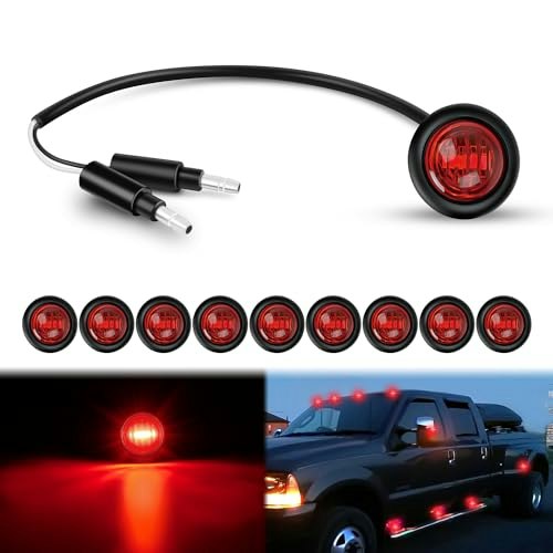 Nilight 3/4" Round LED Marker Light 10-Pack: $17.09 Nilight 3/4" Round LED Marker Light 10-Pack: $17.09