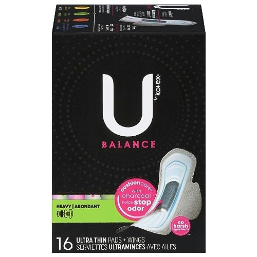 U by Kotex Balance Heavy Ultra Thin Pads with Wings 16-Count: $9.68 U by Kotex Balance Heavy Ultra Thin Pads with Wings 16-Count: $9.68