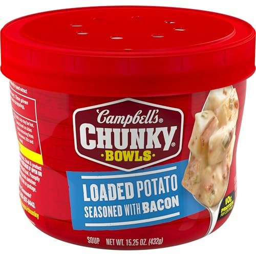 Campbell's Chunky Loaded Potato with Bacon Soup 15.25-oz. Bowl: $2.59 Campbell's Chunky Loaded Potato with Bacon Soup 15.25-oz. Bowl: $2.59