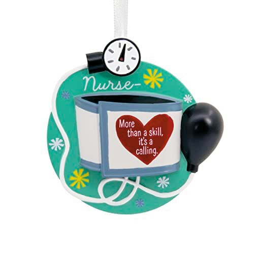 Hallmark Nursing Is a Calling Blood Pressure Cuff Christmas Ornament: $11.94 Hallmark Nursing Is a Calling Blood Pressure Cuff Christmas Ornament: $11.94