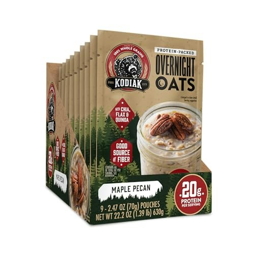 Kodiak Protein Overnight Oats Maple Pecan 9-Pack: $25.39 Kodiak Protein Overnight Oats Maple Pecan 9-Pack: $25.39
