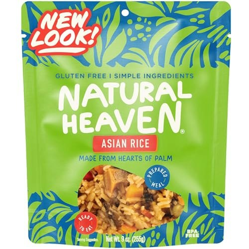 Natural Heaven Hearts of Palm Asian Rice 9-oz. Pouch: $8.99 Natural Heaven Hearts of Palm Asian Rice 9-oz. Pouch: $8.99