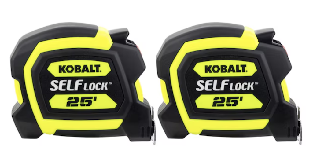 Kobalt 25-Foot Tape Measure 2-Pack: $12
