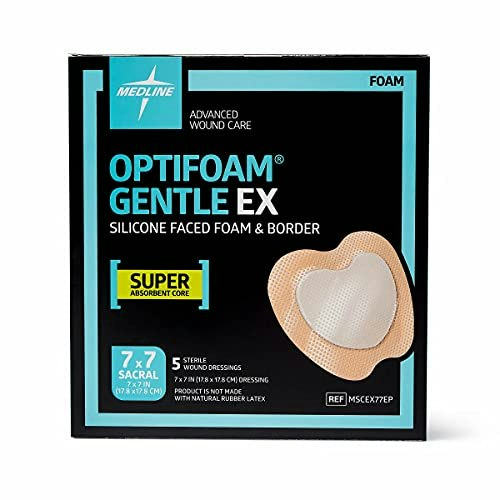 Medline Optifoam Gentle EX Sacral Bordered Adhesive Foam Dressing 40-Pack: $387.87