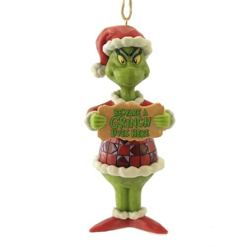 Enesco Jim Shore Dr. Seuss Beware a Grinch Lives Here 5-Inch Hanging Ornament: $21.25 Enesco Jim Shore Dr. Seuss Beware a Grinch Lives Here 5-Inch Hanging Ornament: $21.25