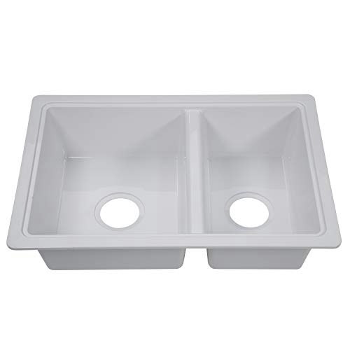 Lippert 25" x 17" x 6.6" RV Double Kitchen Sink: $146.68 Lippert 25" x 17" x 6.6" RV Double Kitchen Sink: $146.68