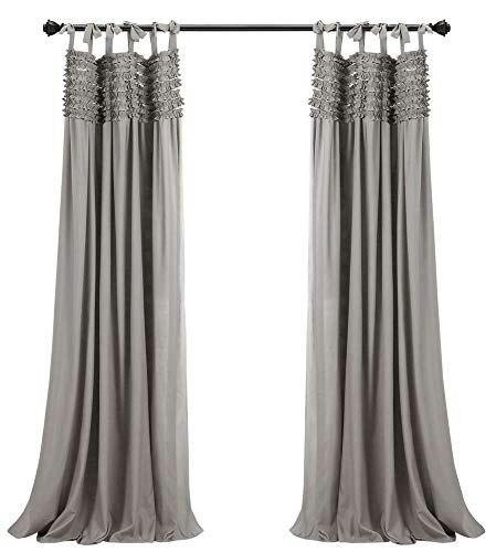 Lush Decor Lydia Ruffle Light Filtering Window Curtain Panels 2-Pack: $18.67