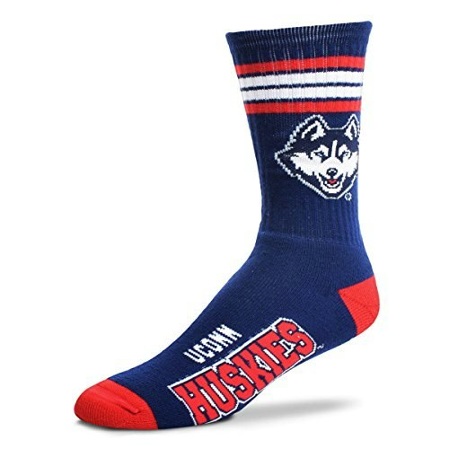 For Bare Feet NCAA UConn Huskies 4-Stripe Deuce Youth Crew Socks: $12.79 For Bare Feet NCAA UConn Huskies 4-Stripe Deuce Youth Crew Socks: $12.79