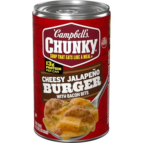 Campbell's Chunky Cheesy Jalapeño Burger with Bacon Soup 18.8-oz. Can: $1.79