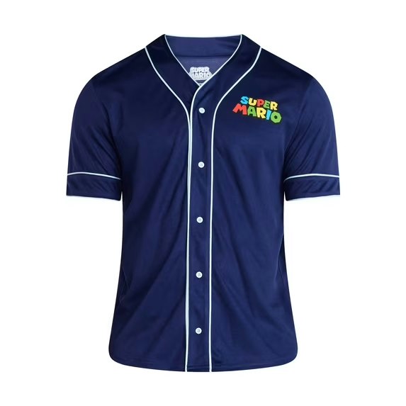 Super Mario Men's Baseball Jersey (3XL only): $6.39