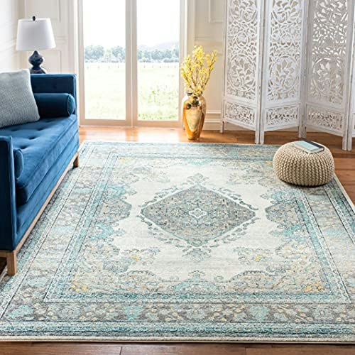 Safavieh Evoke EVK250F 6'7" Square Area Rug: $101.85