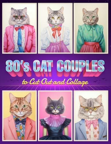 80's Cat Couples Cut-out and Collage Ephemera Book: $12.70 80's Cat Couples Cut-out and Collage Ephemera Book: $12.70