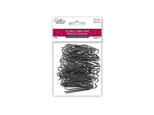 Craft Decor 1.25-inch Floral U-Pins 50-Pack: $3.45 Craft Decor 1.25-inch Floral U-Pins 50-Pack: $3.45