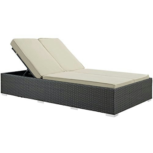 Modway Sojourn Wicker Rattan Outdoor Double Chaise: $638.52 Modway Sojourn Wicker Rattan Outdoor Double Chaise: $638.52