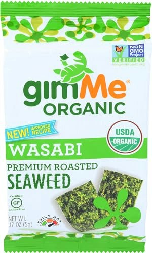 Gimme Organic Wasabi Roasted Seaweed Snack 0.17-oz.: $8.25 Gimme Organic Wasabi Roasted Seaweed Snack 0.17-oz.: $8.25