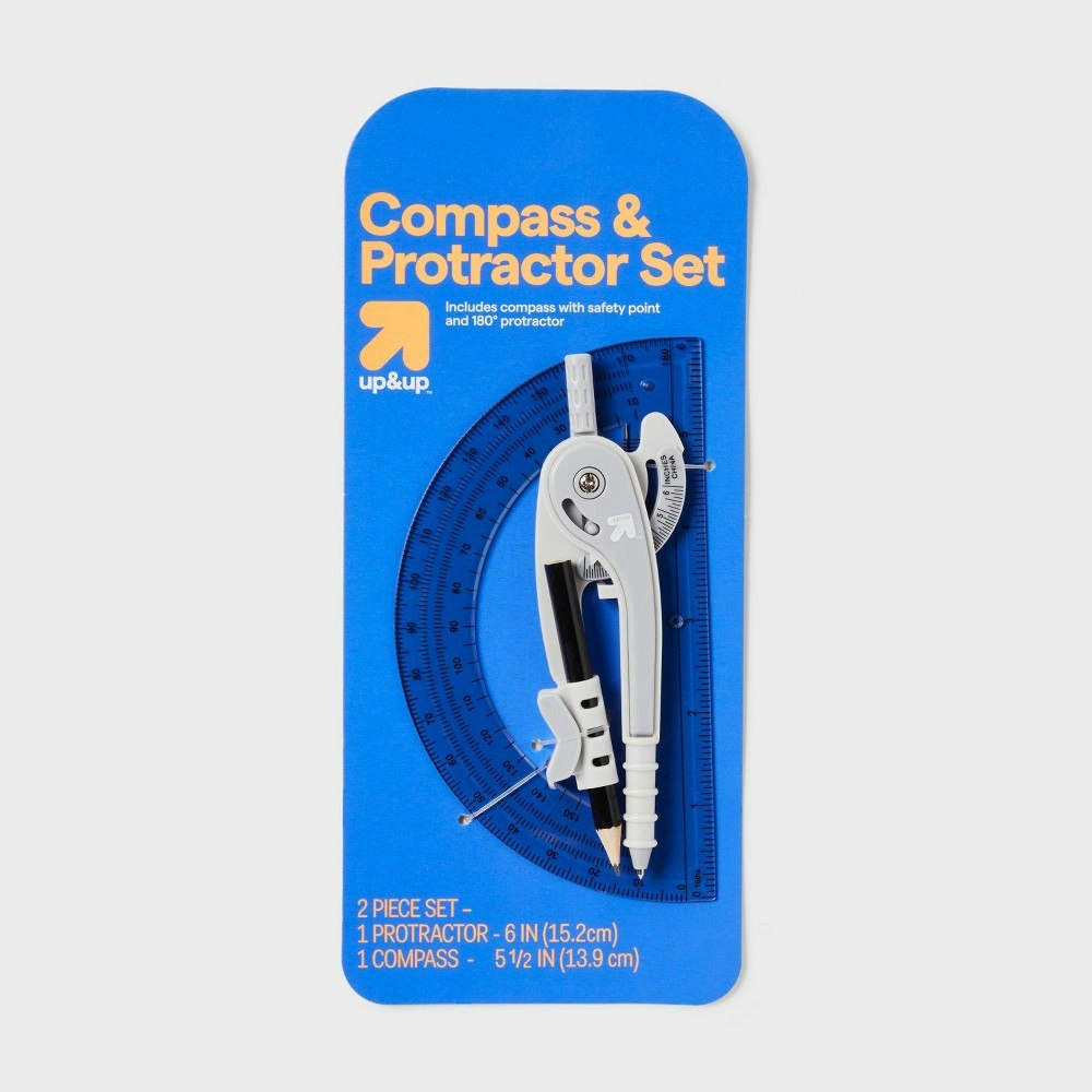 Up&Up 6-Inch Compass and Protractor Set: $4.39 Up&Up 6-Inch Compass and Protractor Set: $4.39