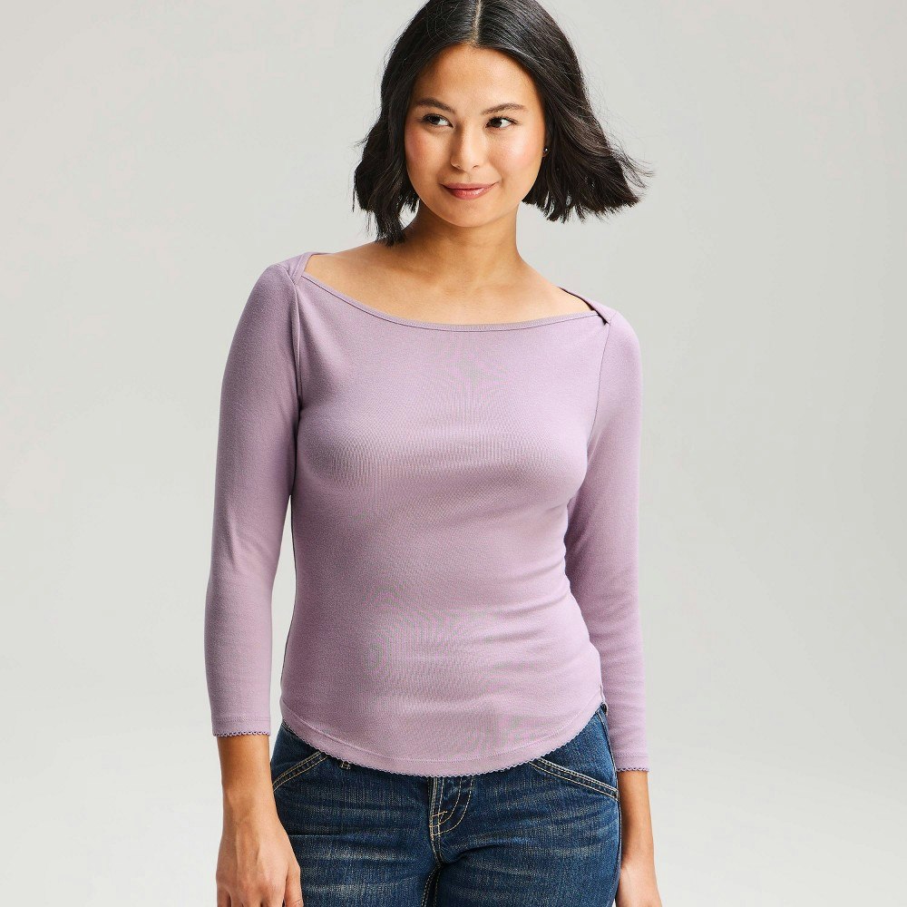 Women's 3/4 Sleeve Boat Neck T-Shirt: $15 Women's 3/4 Sleeve Boat Neck T-Shirt: $15