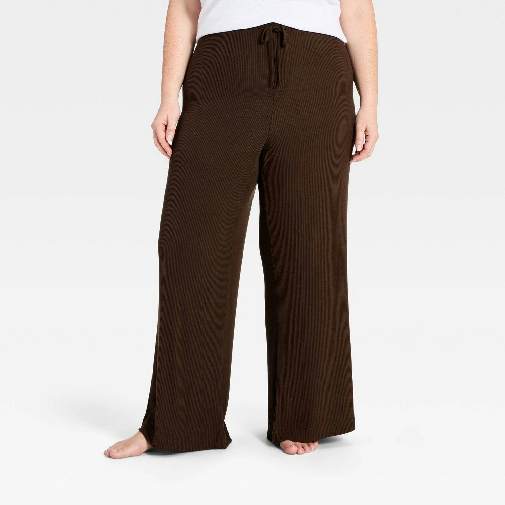 Auden Women's Ribbed Wide Leg Pants: $25