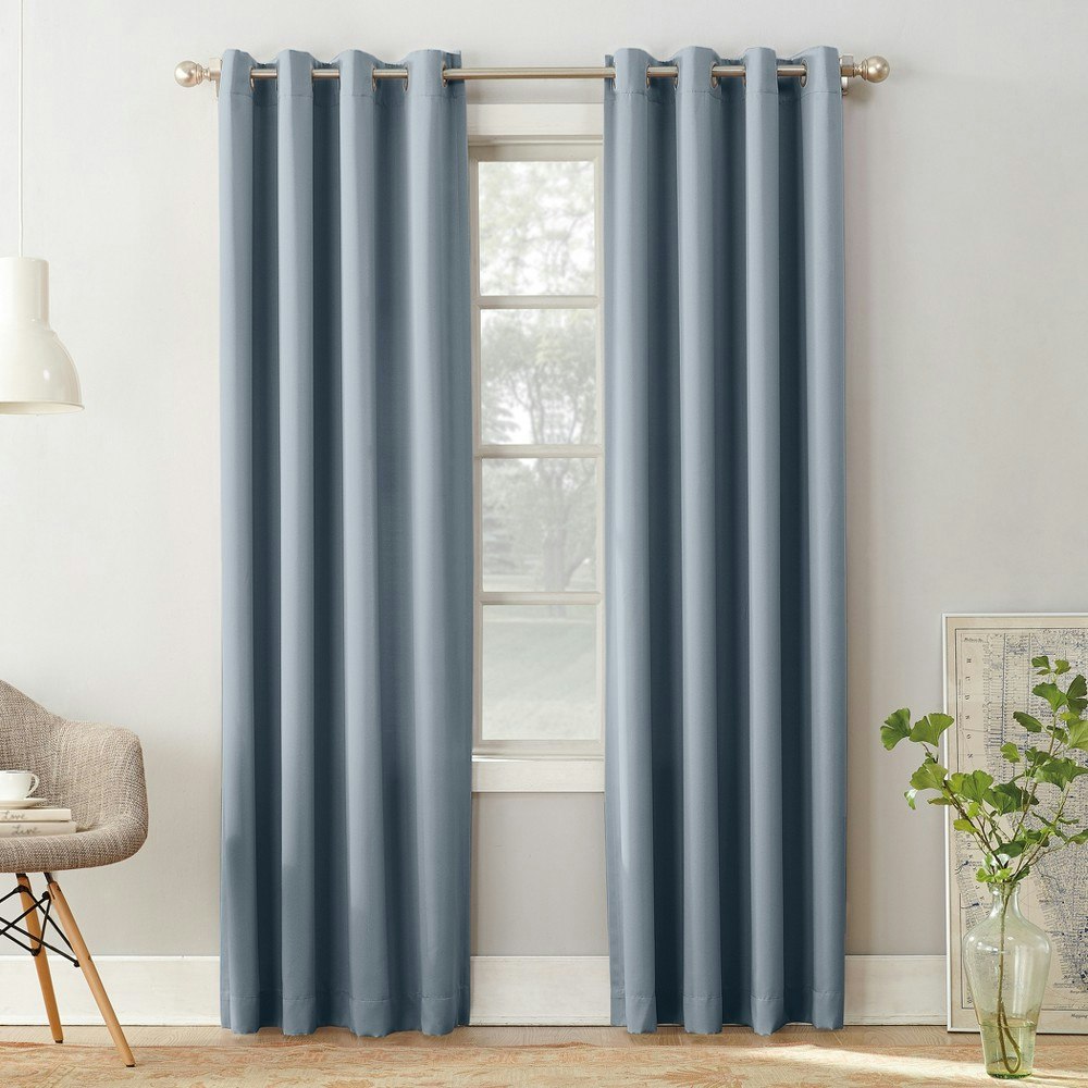 Sun Zero Seymour 54"x120" Room Darkening Grommet Curtain Panels 2-Pack: $31.99 Sun Zero Seymour 54"x120" Room Darkening Grommet Curtain Panels 2-Pack: $31.99
