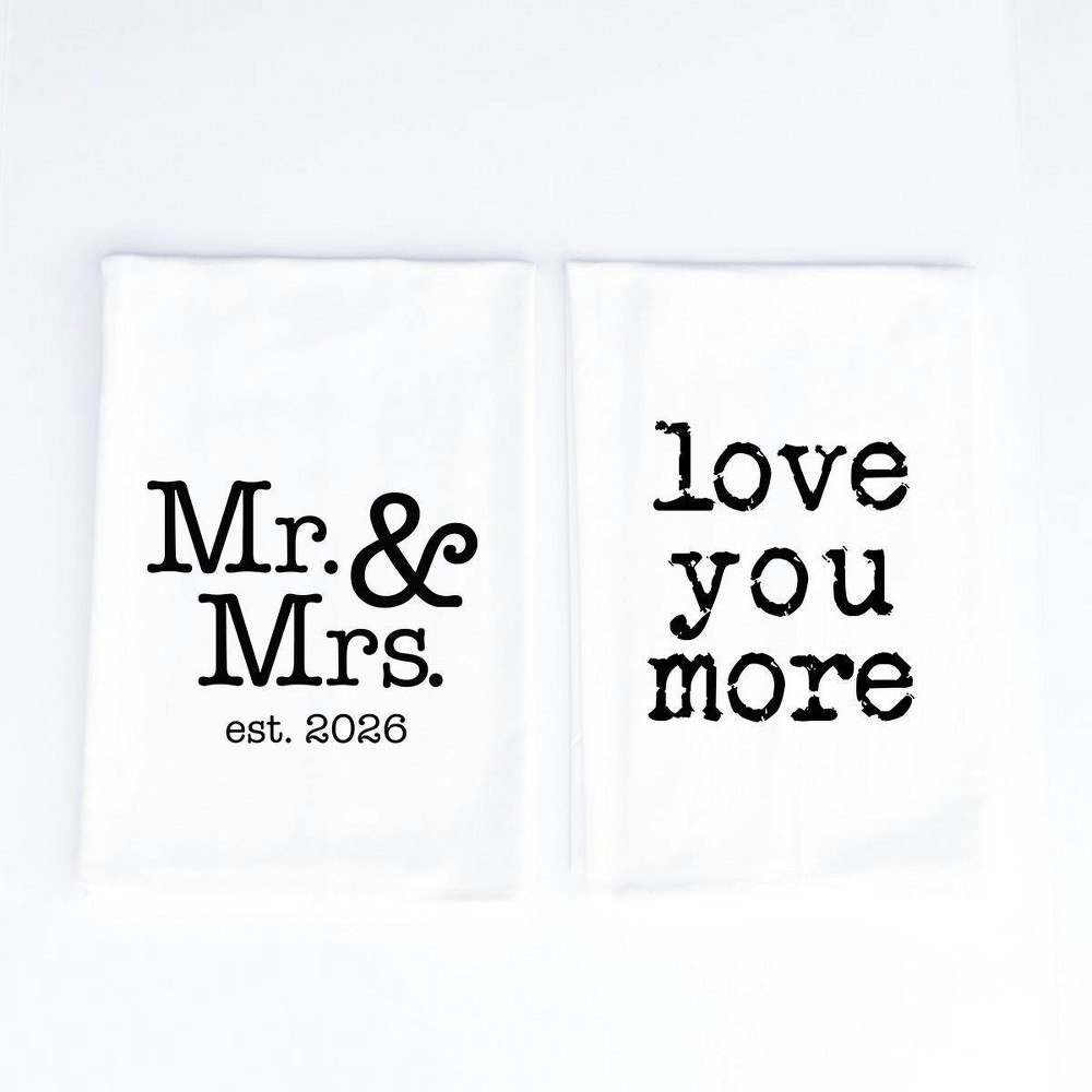 Wildwood Landing 30"x30" Cotton Mr. and Mrs. Kitchen Towel 2-Pack: $17.89 Wildwood Landing 30"x30" Cotton Mr. and Mrs. Kitchen Towel 2-Pack: $17.89