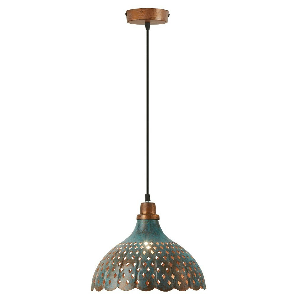 Oriana 12-Inch Faux Patina Metal Pendant Light: $92.99
