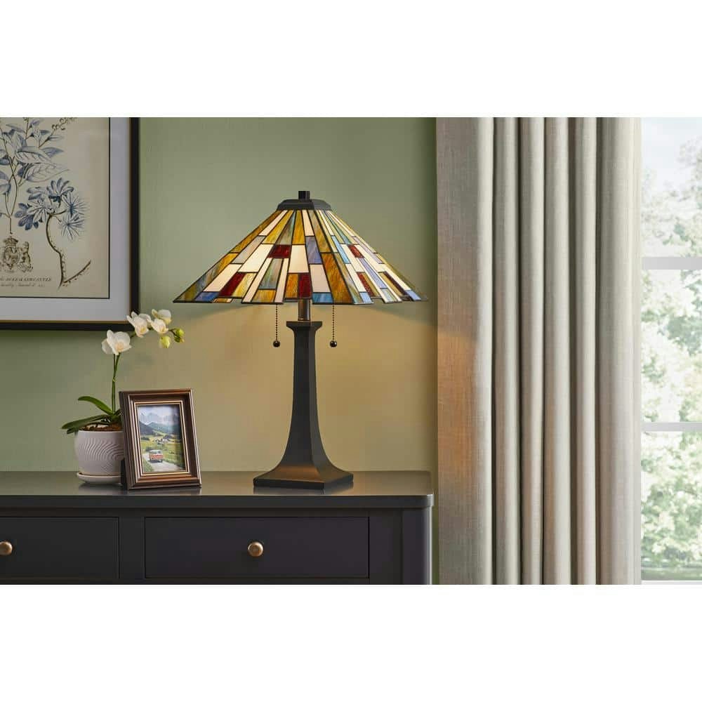 Fallsdale 24-Inch 2-Light Tiffany Glass Table Lamp: $229.99 Fallsdale 24-Inch 2-Light Tiffany Glass Table Lamp: $229.99