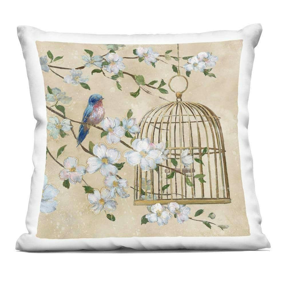 18" x 18" Floral Zippered Polyester Throw Pillow: $34.23 18" x 18" Floral Zippered Polyester Throw Pillow: $34.23