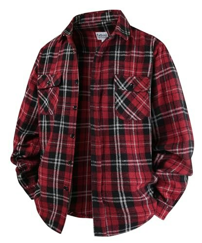 Fozexi Men's Flannel Shirt Jacket: $19.99 Fozexi Men's Flannel Shirt Jacket: $19.99