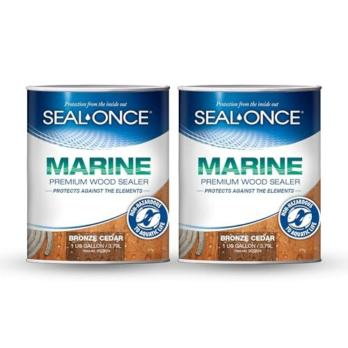 Seal-Once Marine Wood Sealer and Stain 2-Gallon: $89.23 Seal-Once Marine Wood Sealer and Stain 2-Gallon: $89.23