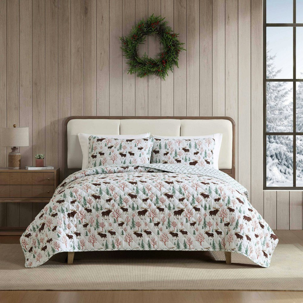 Eddie Bauer 3-Piece Mountain Moose Twin Quilt Bedding Set: $79.99 Eddie Bauer 3-Piece Mountain Moose Twin Quilt Bedding Set: $79.99