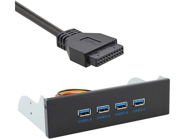 JSER 4-Port USB 3.0 Front Panel Hub: $23.96