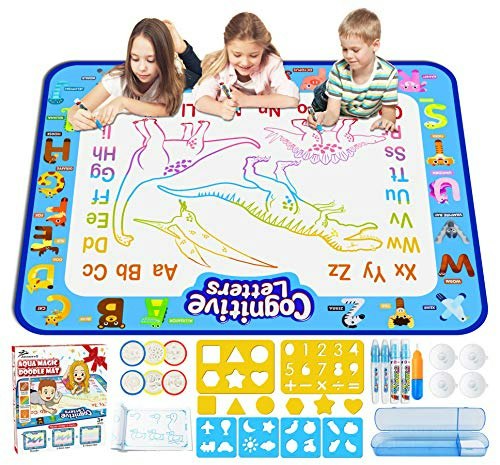 Jasonwell 40" x 32" Aqua Water Doodle Mat: $21.96 Jasonwell 40" x 32" Aqua Water Doodle Mat: $21.96
