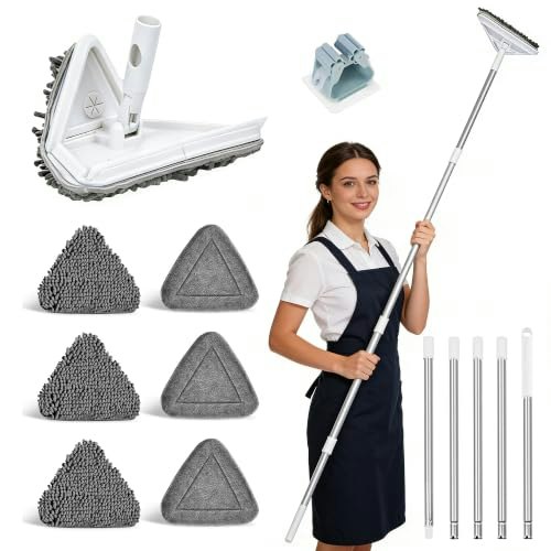Wall Cleaner Mop with 80-Inch Handle 6-Pack: $13.98 Wall Cleaner Mop with 80-Inch Handle 6-Pack: $13.98