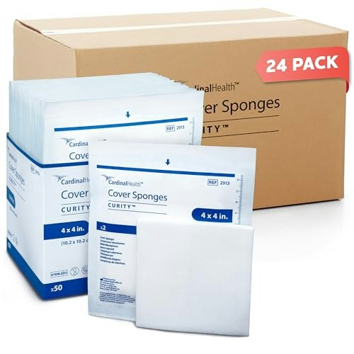 Covidien Curity 4" x 4" Sterile Cover Sponges 1,200-Count: $96.53 Covidien Curity 4" x 4" Sterile Cover Sponges 1,200-Count: $96.53