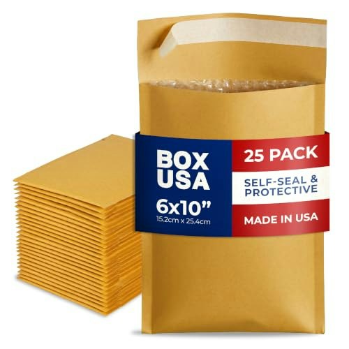 Tape Logic 6" x 10" Self-Seal Kraft Bubble Mailers 25-Pack: $6.63 Tape Logic 6" x 10" Self-Seal Kraft Bubble Mailers 25-Pack: $6.63