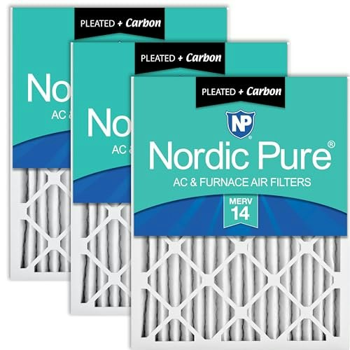 Nordic Pure 16x24x2 MERV 14 Carbon Pleated Air Filter 3-Pack: $83.10 Nordic Pure 16x24x2 MERV 14 Carbon Pleated Air Filter 3-Pack: $83.10