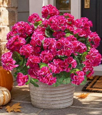 Artificial Fuchsia Geranium Flower Bundles 6-Pack for $20 + free shipping w/ Prime