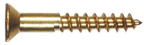Hillman #8 x 3/4-Inch Brass Flat Head Phillips Wood Screw: $4.02