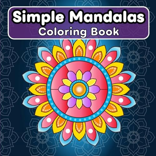 Simple Mandalas Coloring Book: $9.37 Simple Mandalas Coloring Book: $9.37