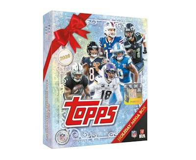 2026 Topps Holiday NFL Football Mega Box for Pre-order for $30 + free shipping